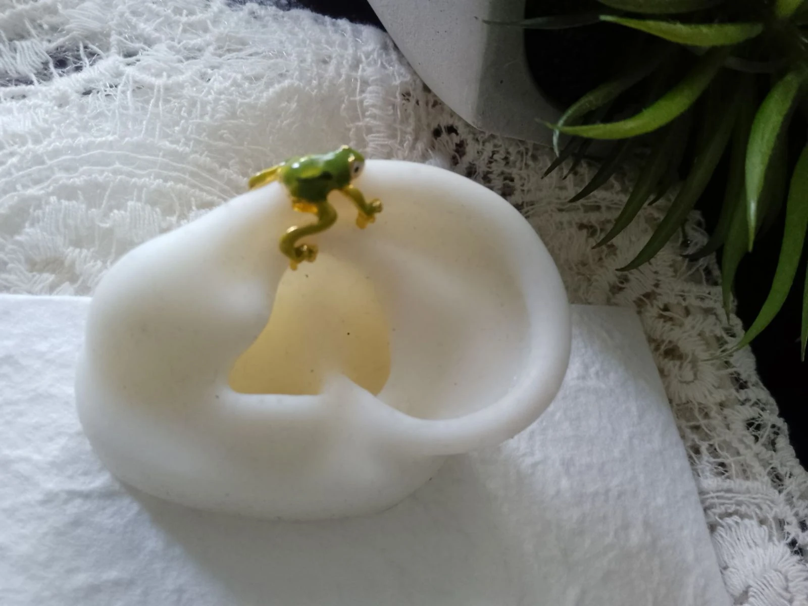 Oorsieraad kikker oorcuff groene kikker – photo 2